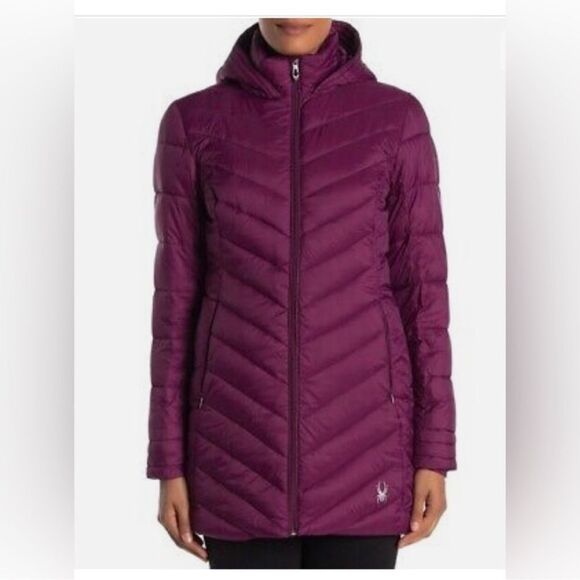 Spyder Boundless Water Resistant Long Puffer Coat small - Picture 2 of 10